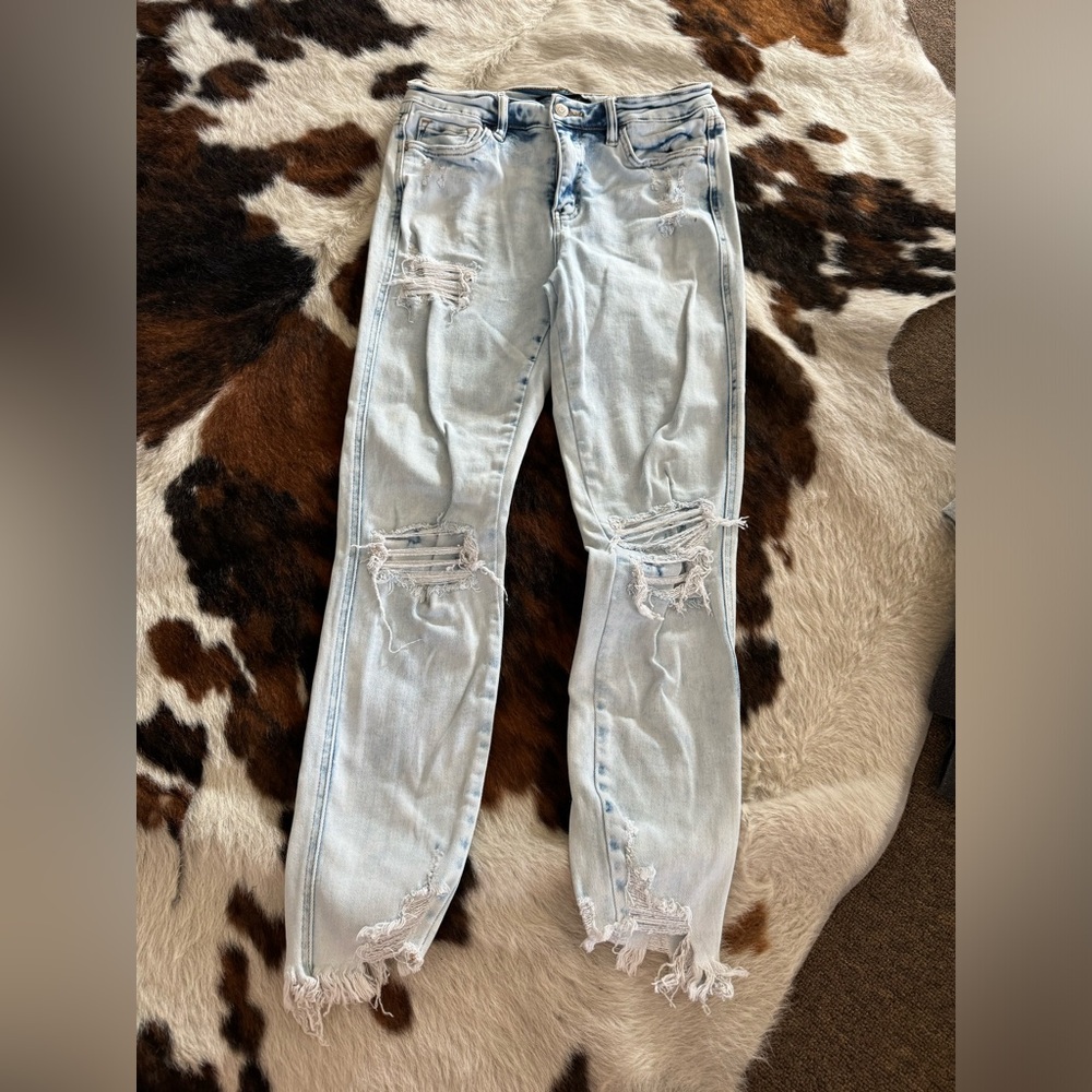 Flying Monkey High Rise Ankle Skinny 28
